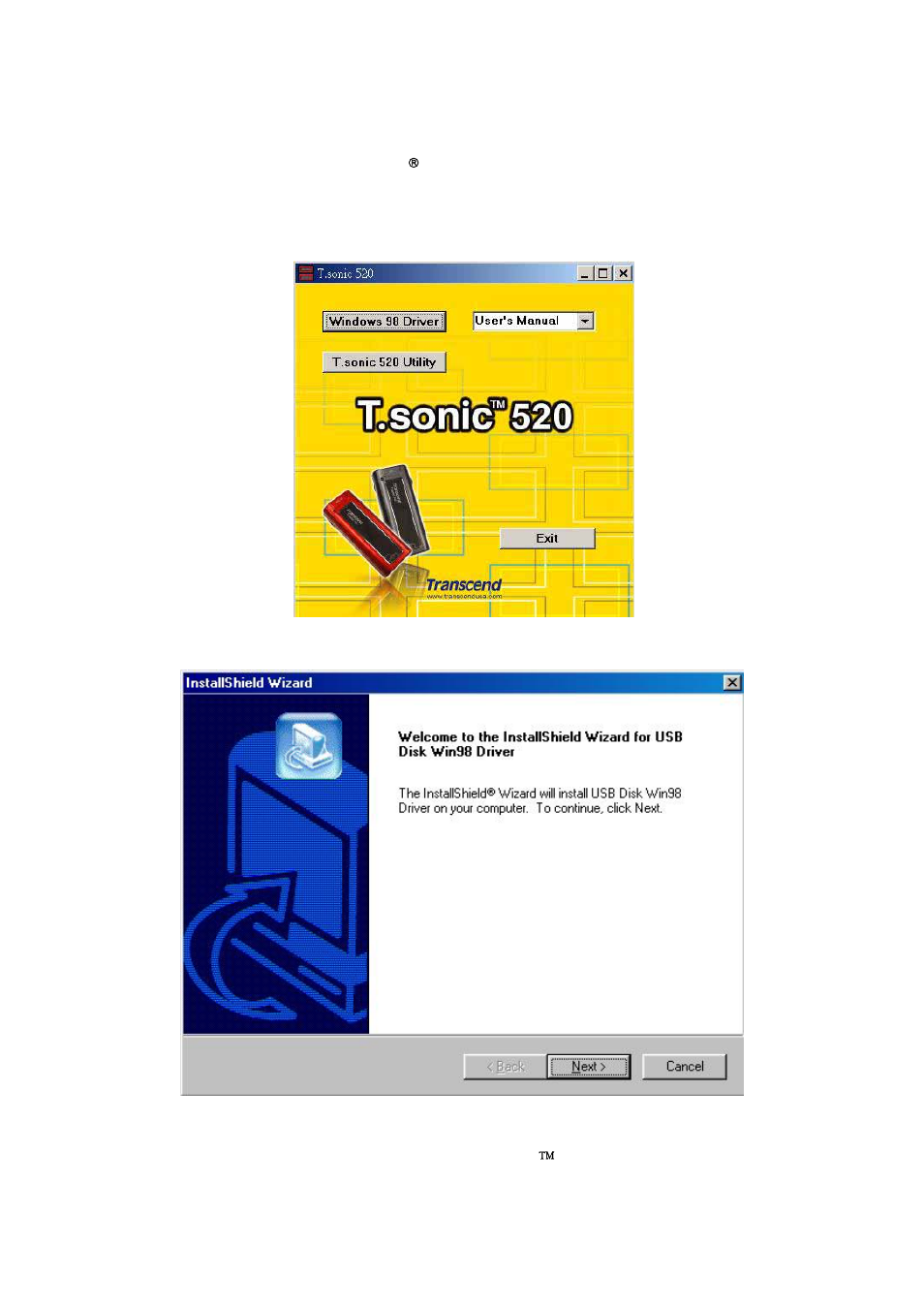 98se | Transcend Information T.sonic 520 User Manual | Page 10 / 38