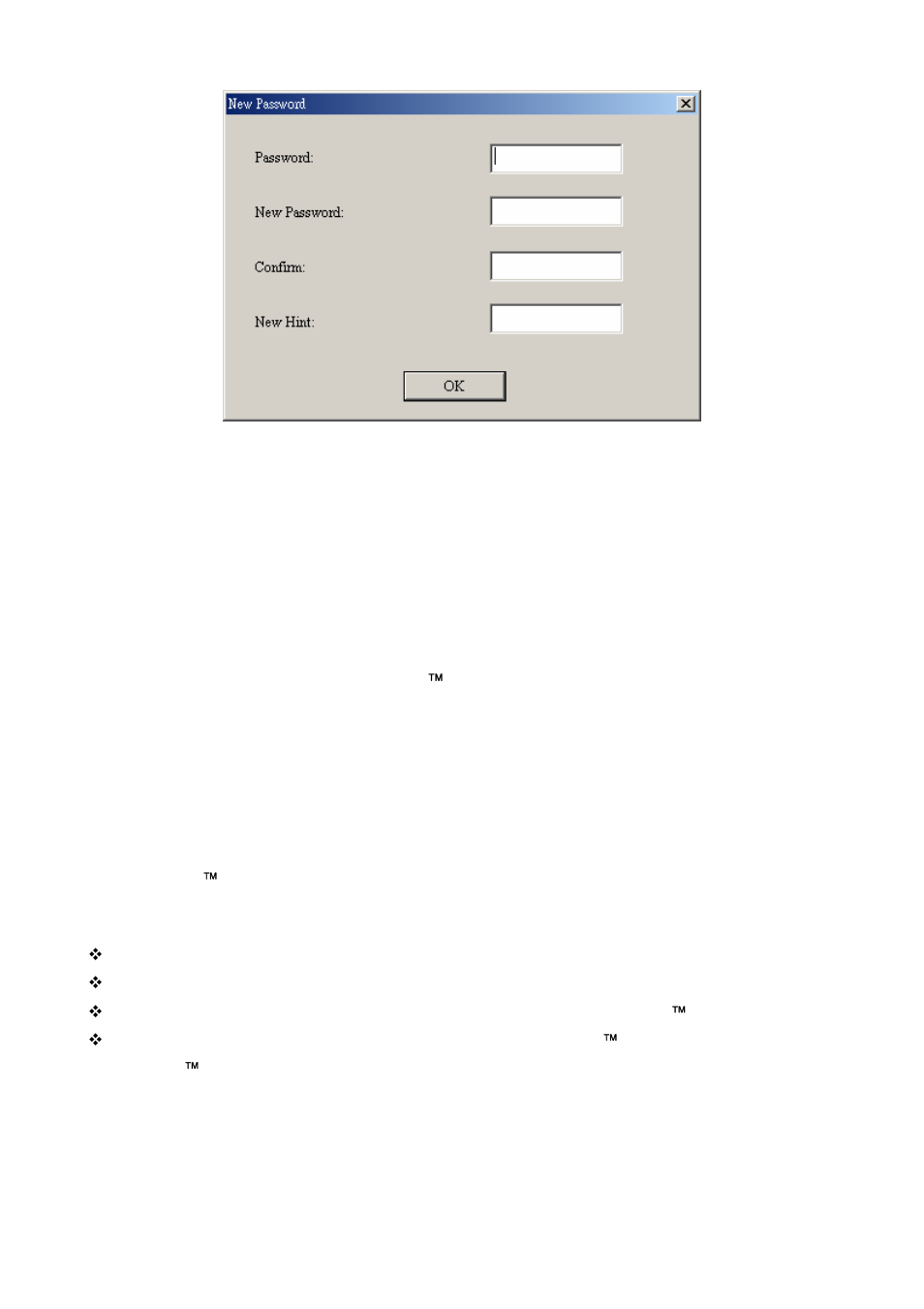 Recovery function, If you forget the password | Transcend Information T.sonic 520 User Manual | Page 32 / 38