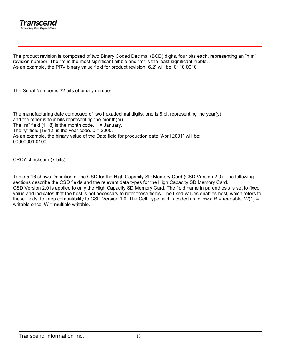 Transcend Information TS4/8GUSDHC6-P3 User Manual | Page 13 / 28