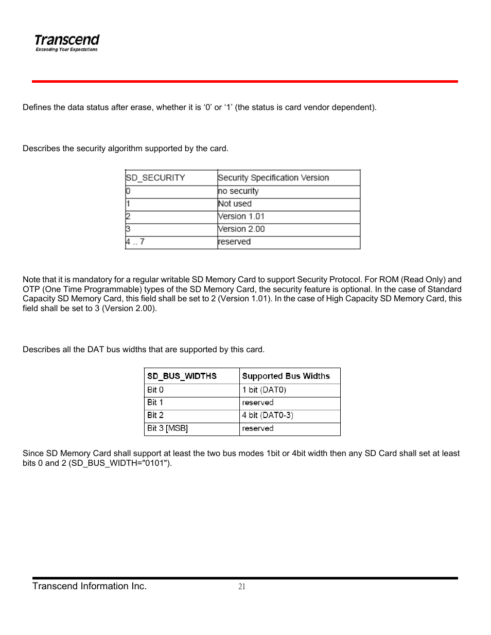 Transcend Information TS4/8GUSDHC6-P3 User Manual | Page 21 / 28
