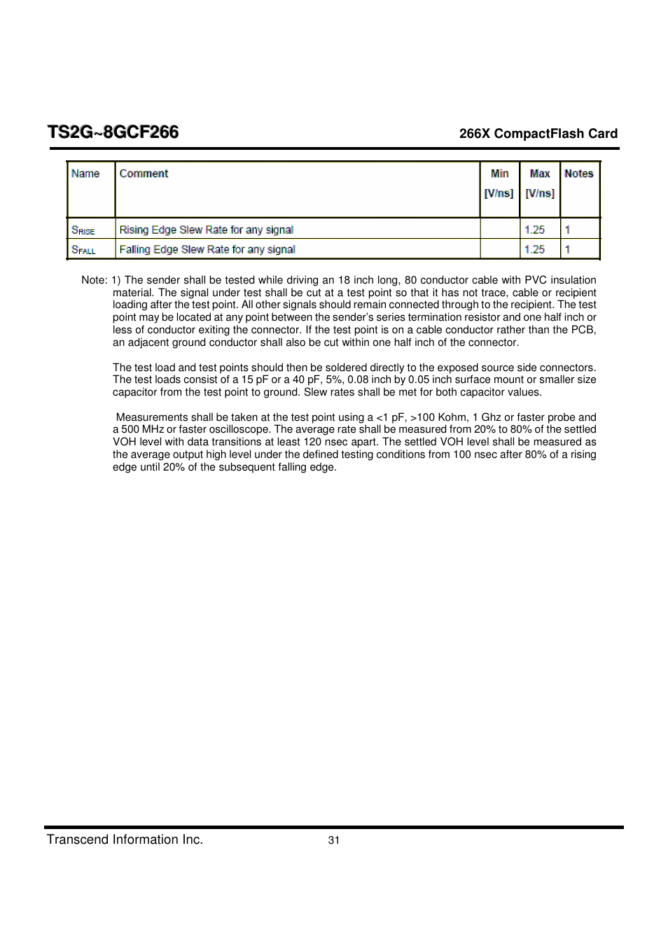 Transcend Information TS2G-8GCF266 User Manual | Page 31 / 80