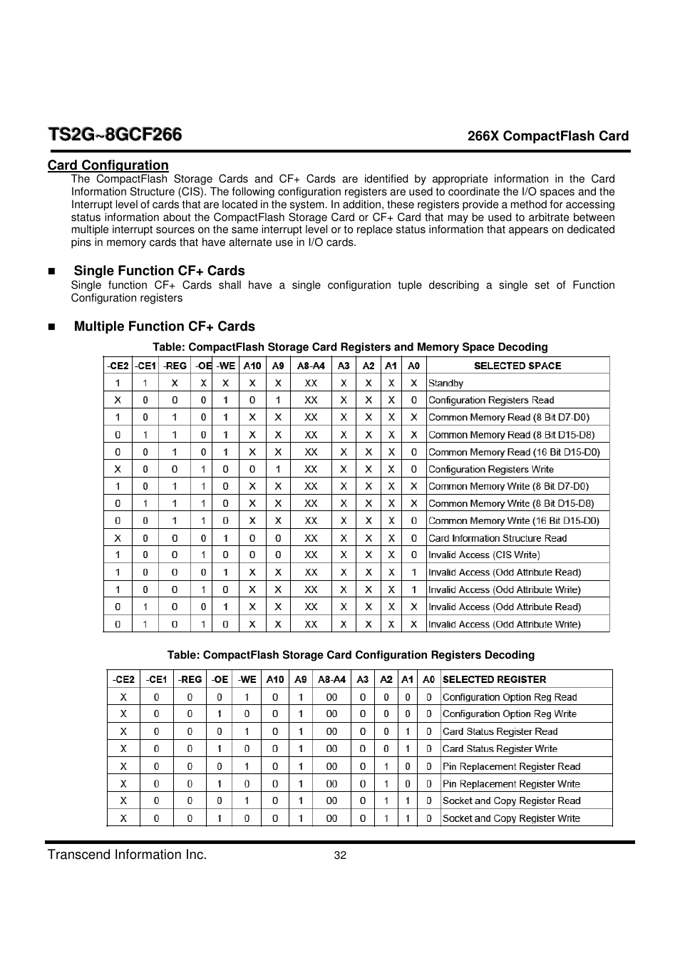 Transcend Information TS2G-8GCF266 User Manual | Page 32 / 80