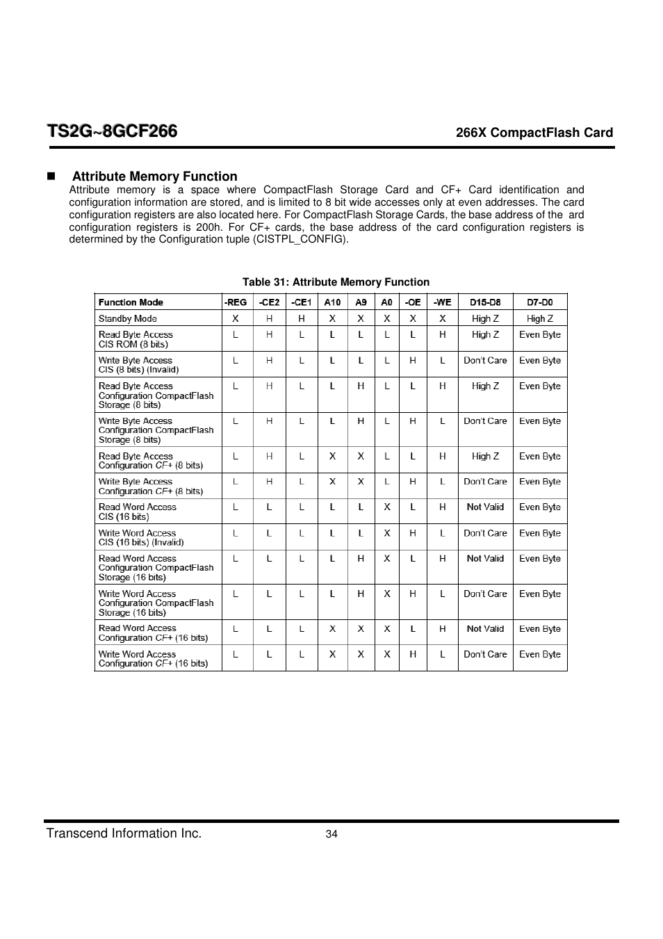 Transcend Information TS2G-8GCF266 User Manual | Page 34 / 80