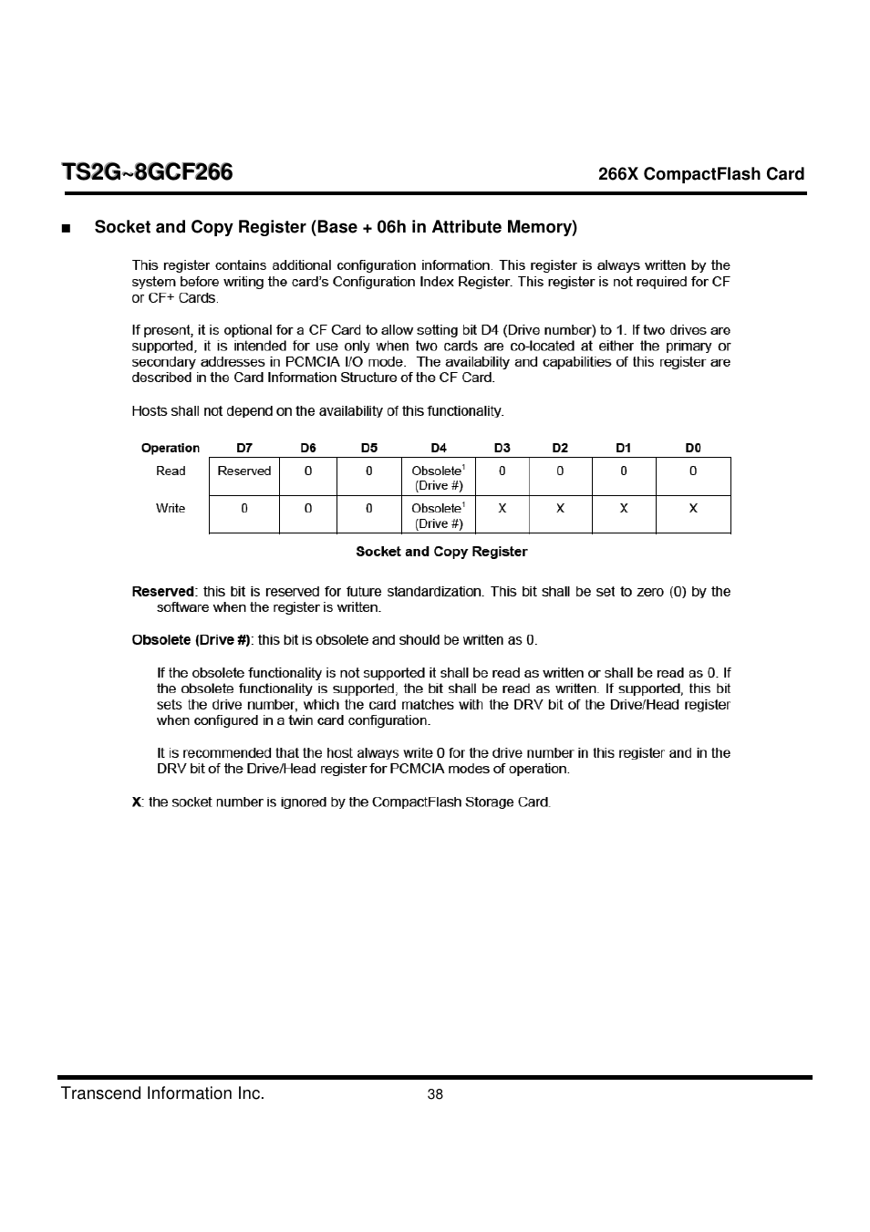 Transcend Information TS2G-8GCF266 User Manual | Page 38 / 80