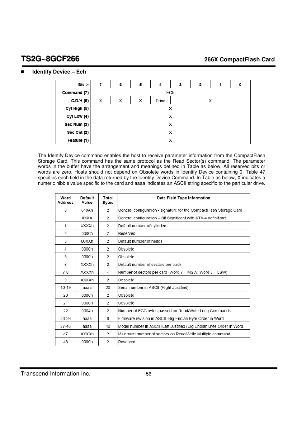 Transcend Information TS2G-8GCF266 User Manual | Page 56 / 80