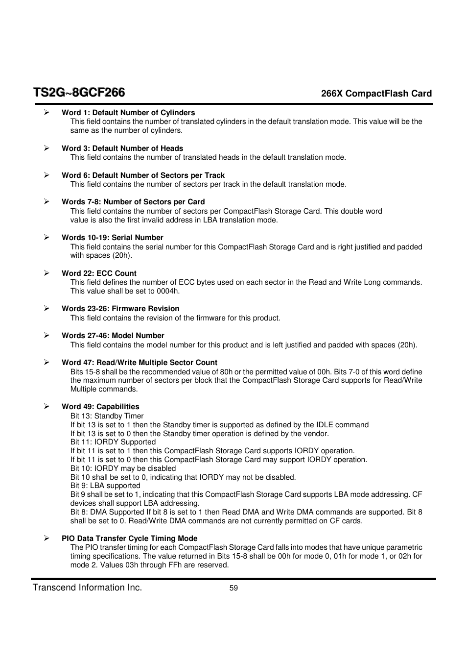 Transcend Information TS2G-8GCF266 User Manual | Page 59 / 80