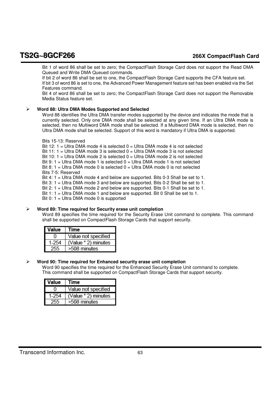 Transcend Information TS2G-8GCF266 User Manual | Page 63 / 80