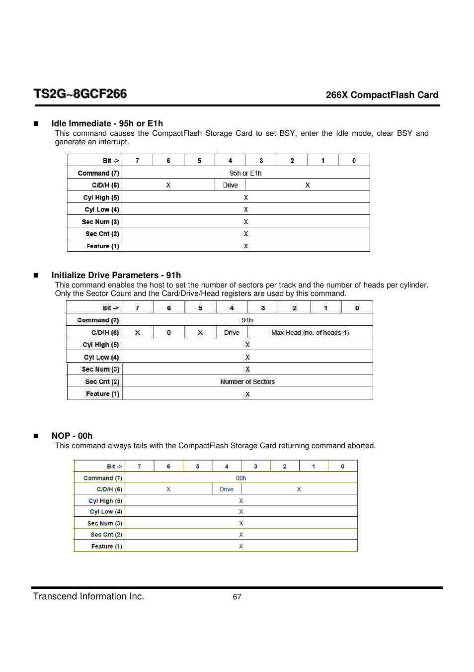 Transcend Information TS2G-8GCF266 User Manual | Page 67 / 80