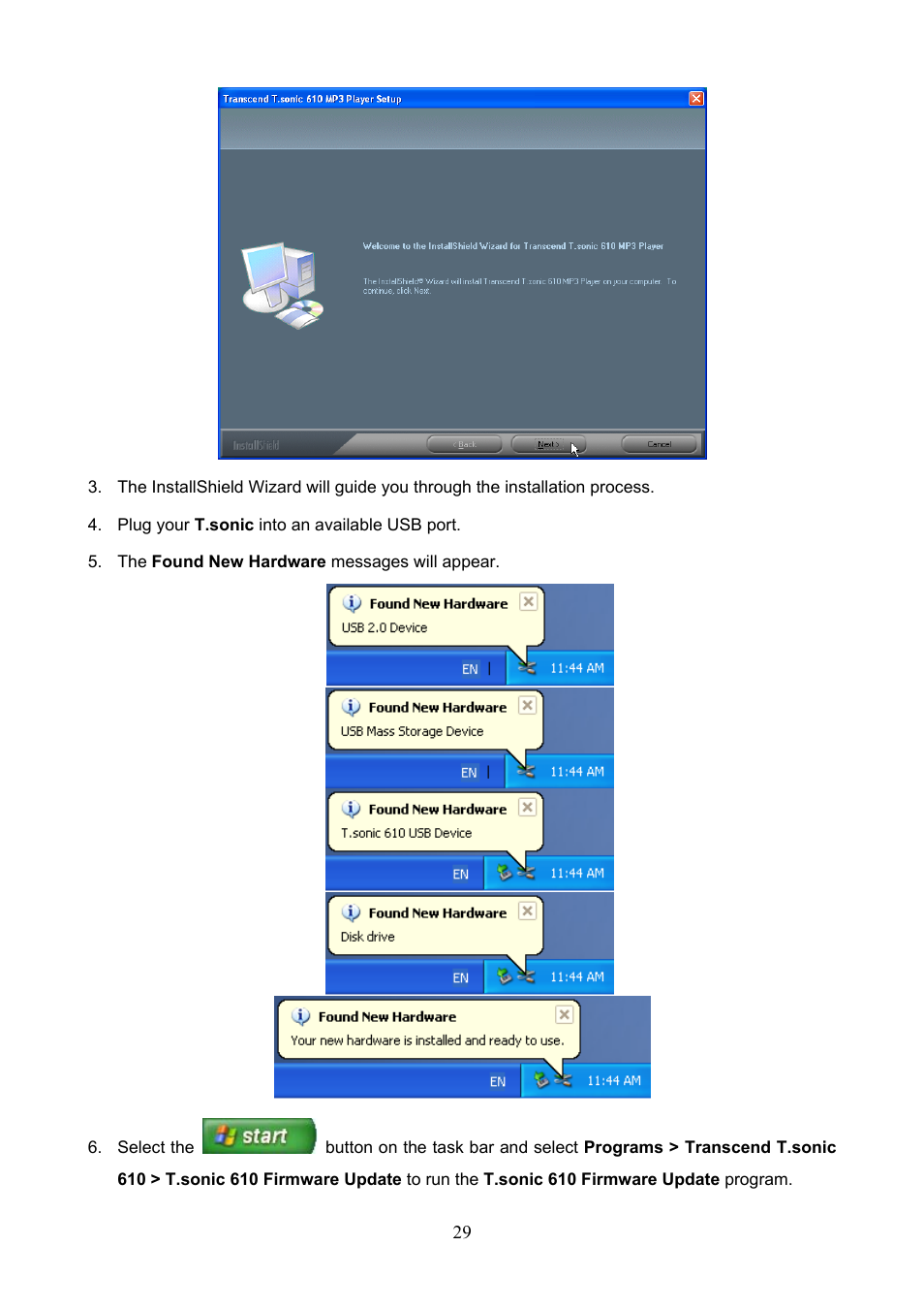 Transcend Information T.sonic 610 User Manual | Page 32 / 40