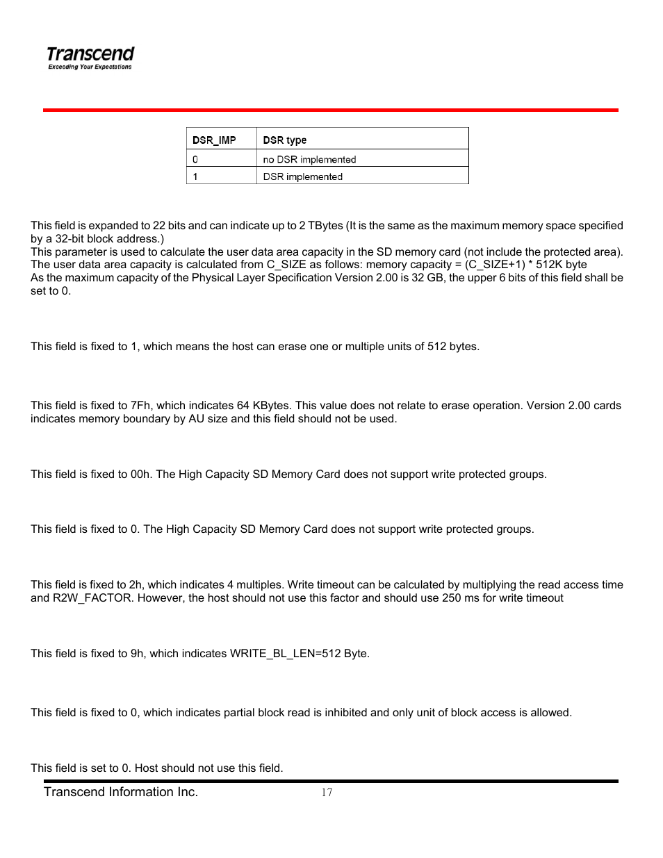 Transcend Information TS8GSDHC 6 User Manual | Page 17 / 24