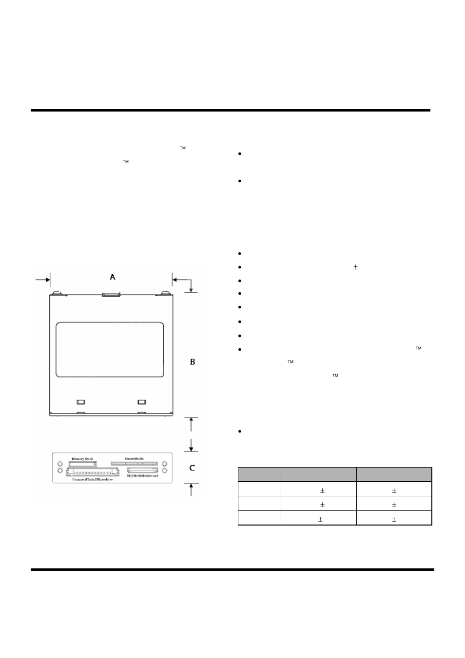 Transcend Information USB2.0 Internal Multi-Card Reader TS0MFLRD8B User Manual | 3 pages