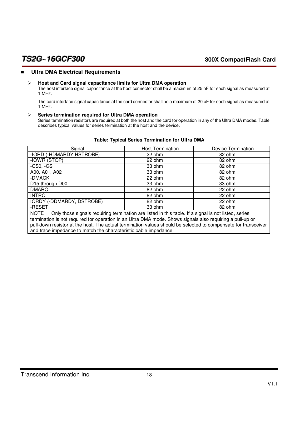 Transcend Information CompactFlash CF 300X User Manual | Page 18 / 83