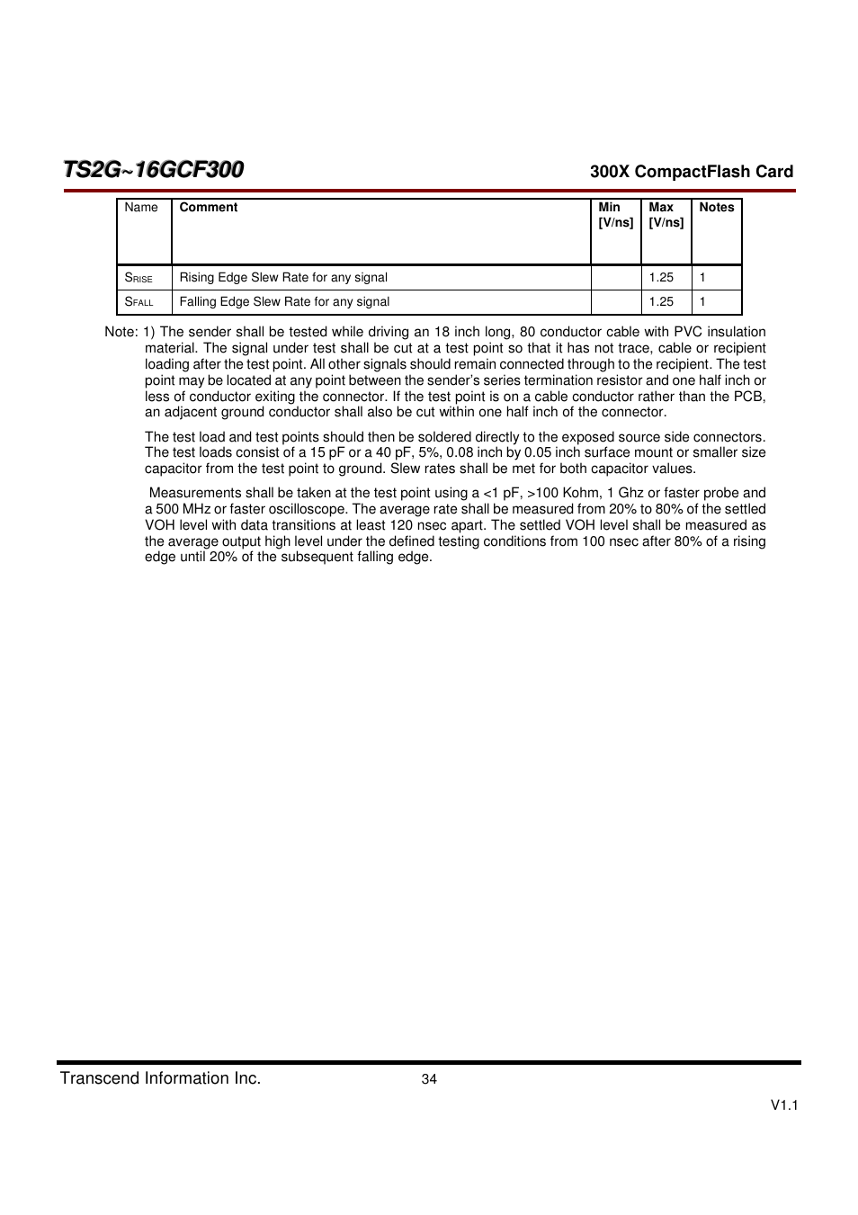 Transcend Information CompactFlash CF 300X User Manual | Page 34 / 83