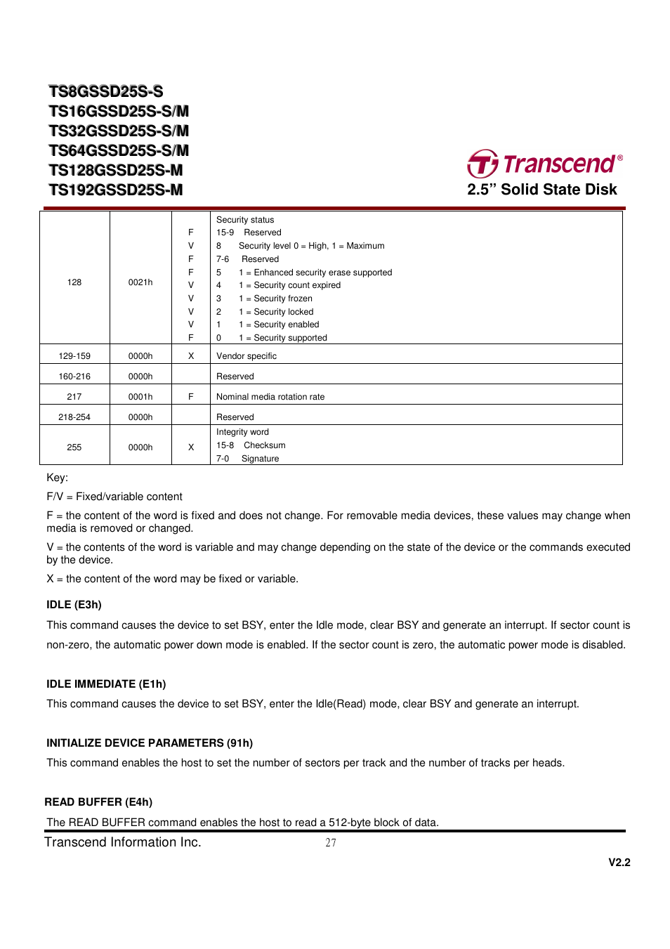 Transcend Information TS32GSSD25S-S User Manual | Page 27 / 39