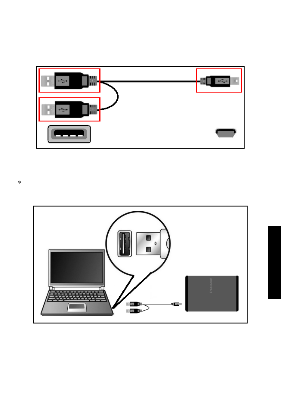 Connecting to a computer, Use with a computer | Transcend Information StoreJet 25 User Manual | Page 12 / 25