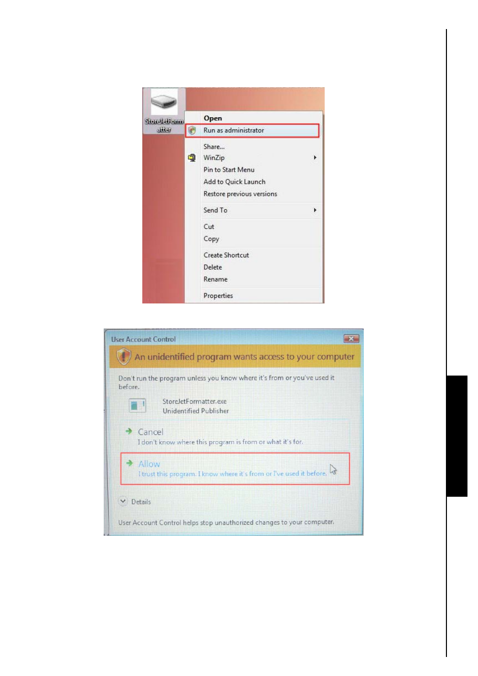 Transcend Information StoreJet 25 User Manual | Page 17 / 25