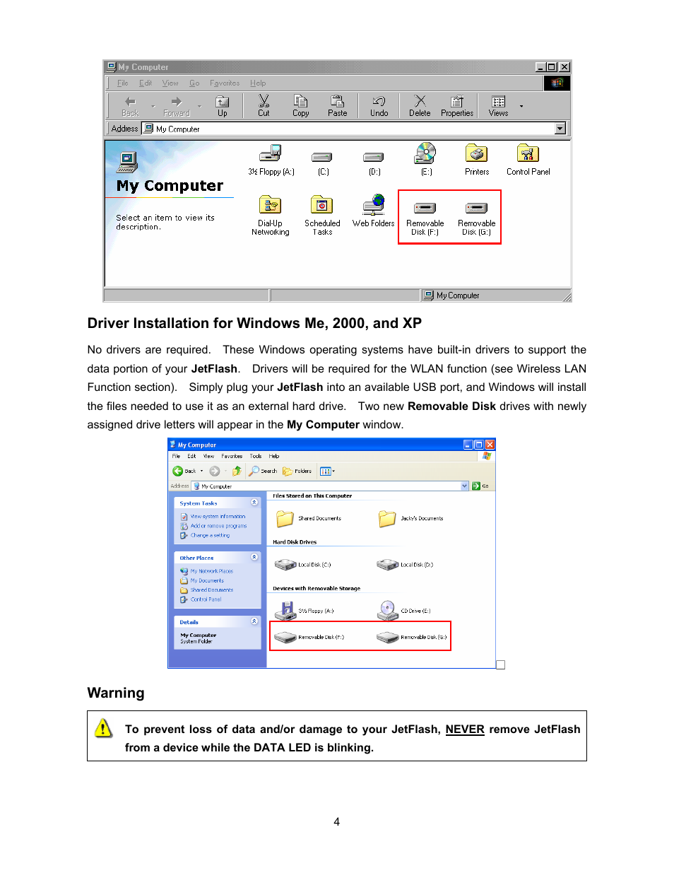 Transcend Information 128MB-256MB JetFlash User Manual | Page 6 / 39