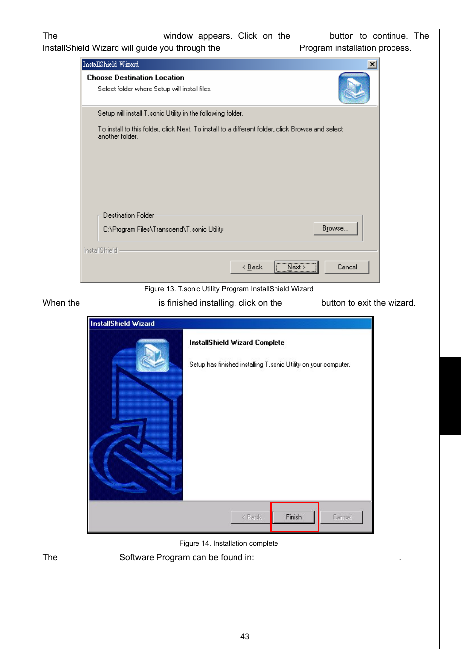 T.sonic utility | Transcend Information 630 User Manual | Page 47 / 66