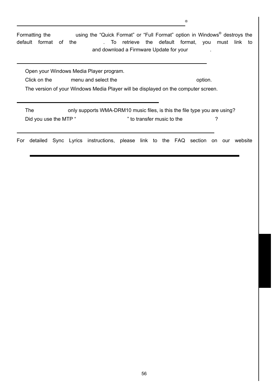 Troubleshooting | Transcend Information 630 User Manual | Page 60 / 66