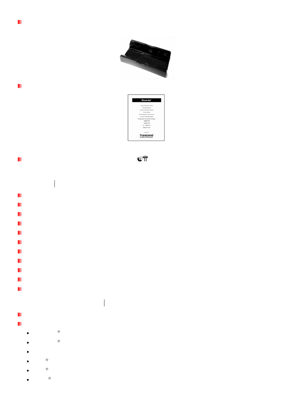 Features, System requirements | Transcend Information StoreJet 35 Ultra User Manual | Page 4 / 25