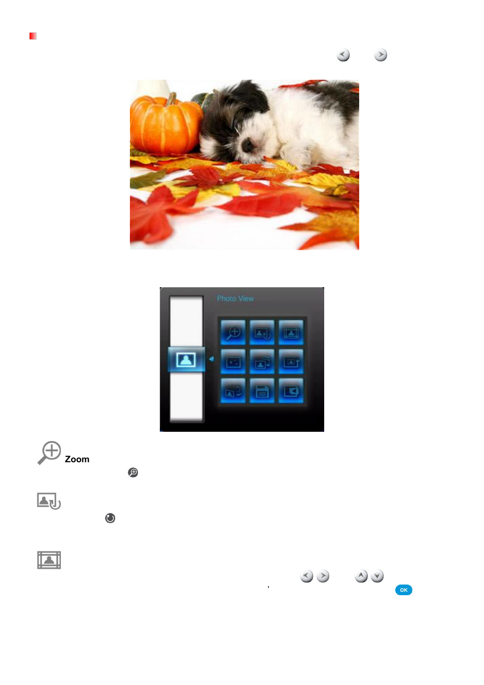 Photo view mode | Transcend Information PF830 User Manual | Page 19 / 40