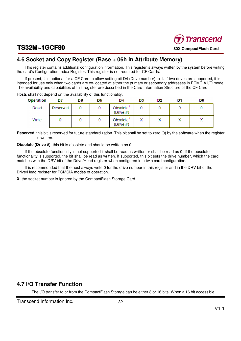 Transcend Information Transcend CF 80X TS32M~1GCF80 User Manual | Page 32 / 82