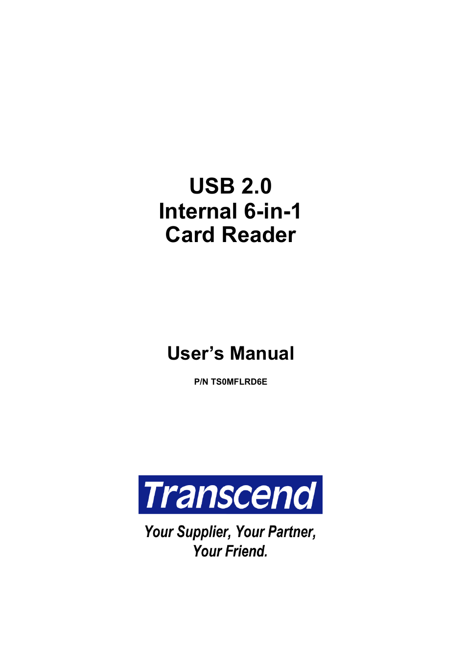 Transcend Information TS0MFLRD6E User Manual | 15 pages