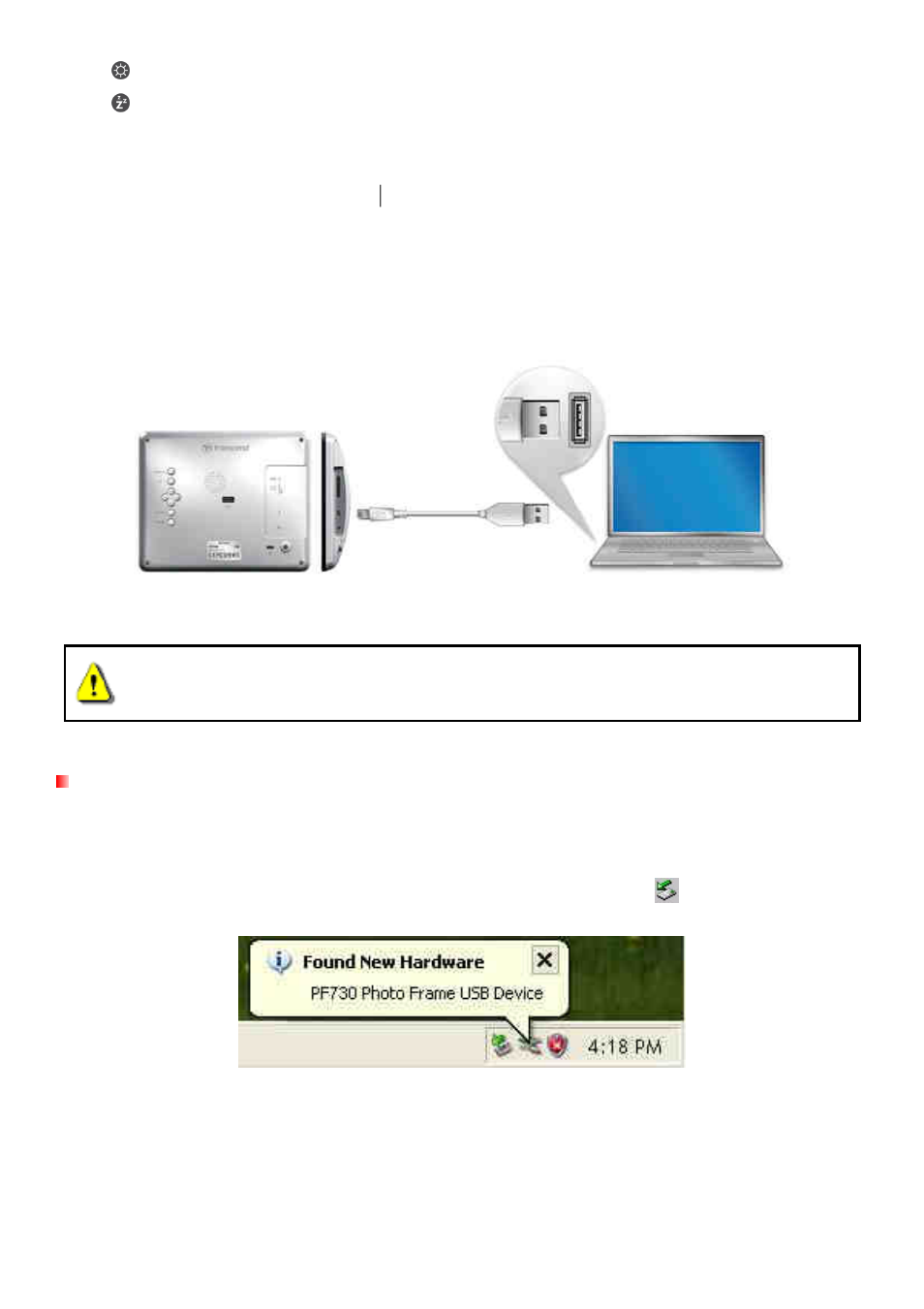Connecting to a computer | Transcend Information TS2GPF730W-J User Manual | Page 12 / 37
