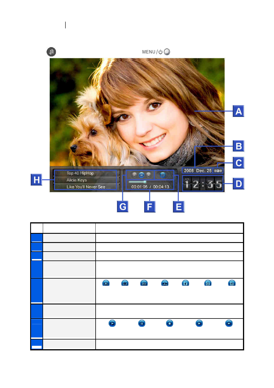 Music player | Transcend Information TS2GPF730W-J User Manual | Page 23 / 37