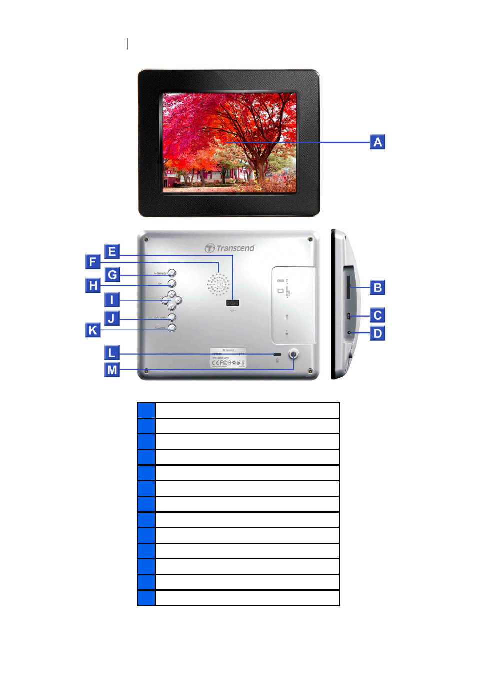 Getting started | Transcend Information TS2GPF730W-J User Manual | Page 6 / 37