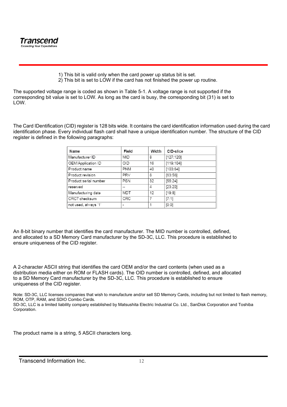 Hd video card series | Transcend Information TS4GSDHC6V User Manual | Page 12 / 24