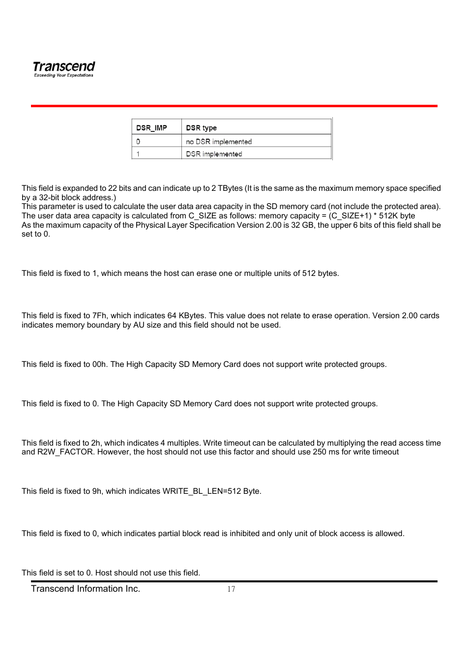 Hd video card series | Transcend Information TS4GSDHC6V User Manual | Page 17 / 24