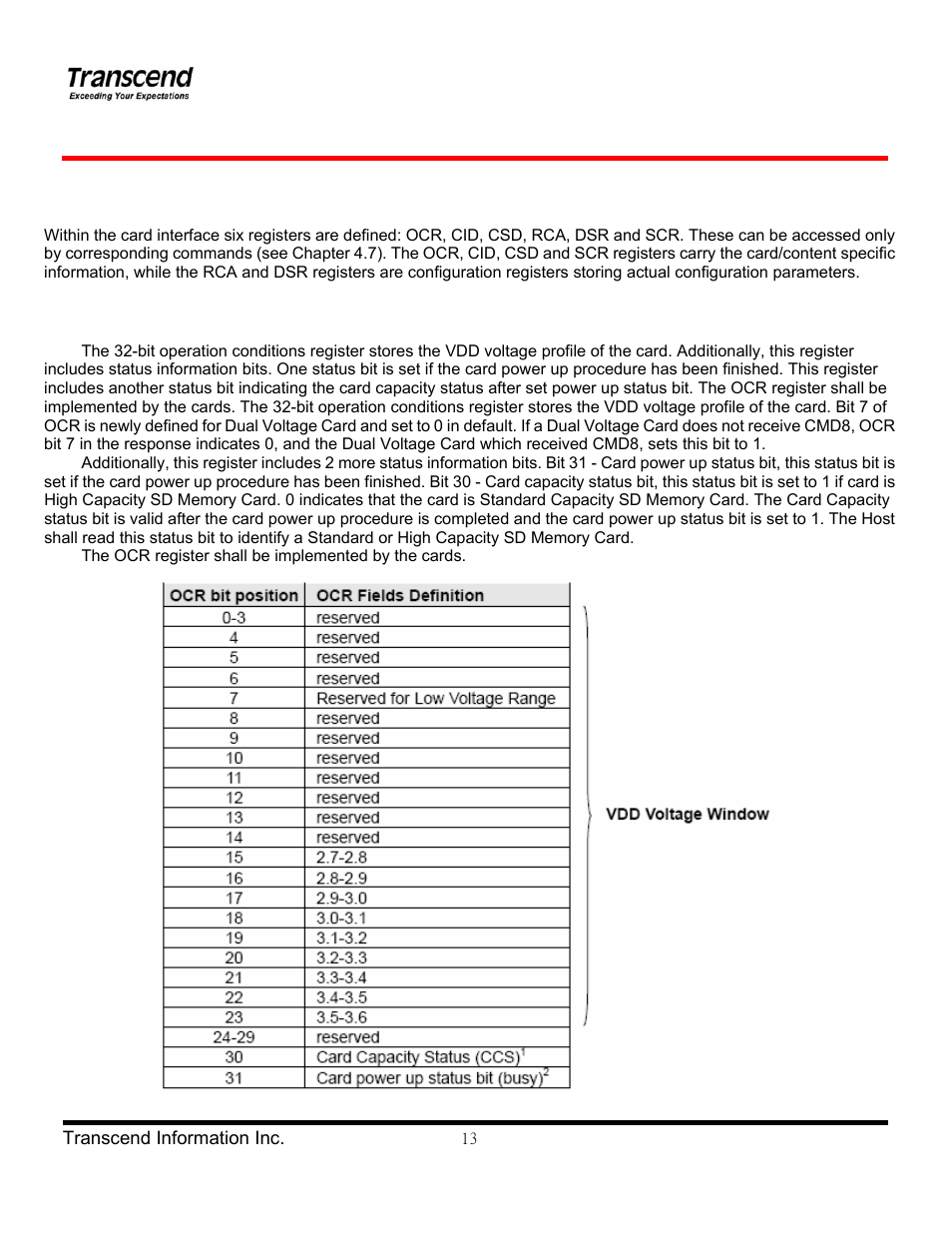Transcend Information miniSDHC Card Series User Manual | Page 13 / 27
