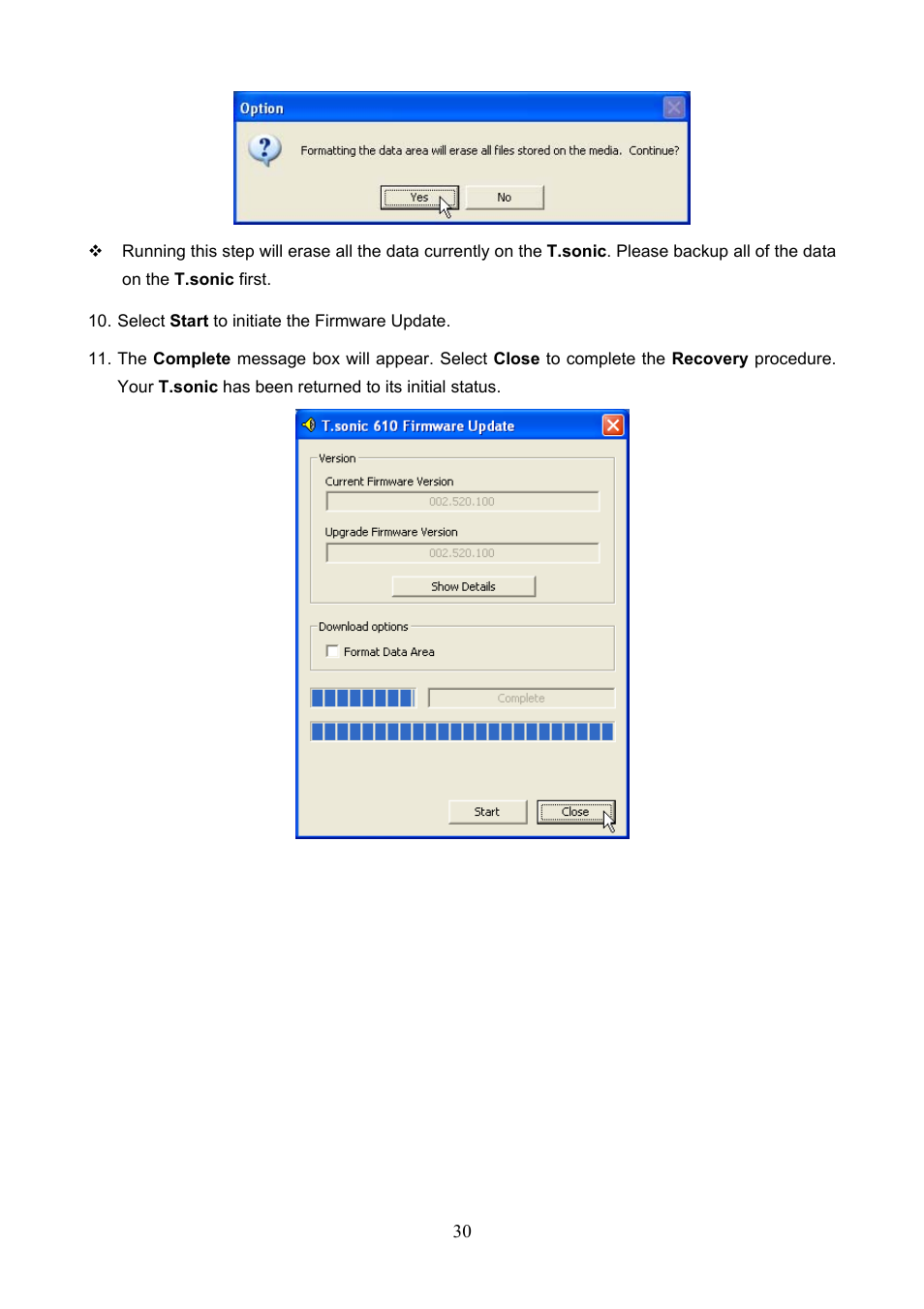 Transcend Information T.sonicTM 612 User Manual | Page 33 / 39