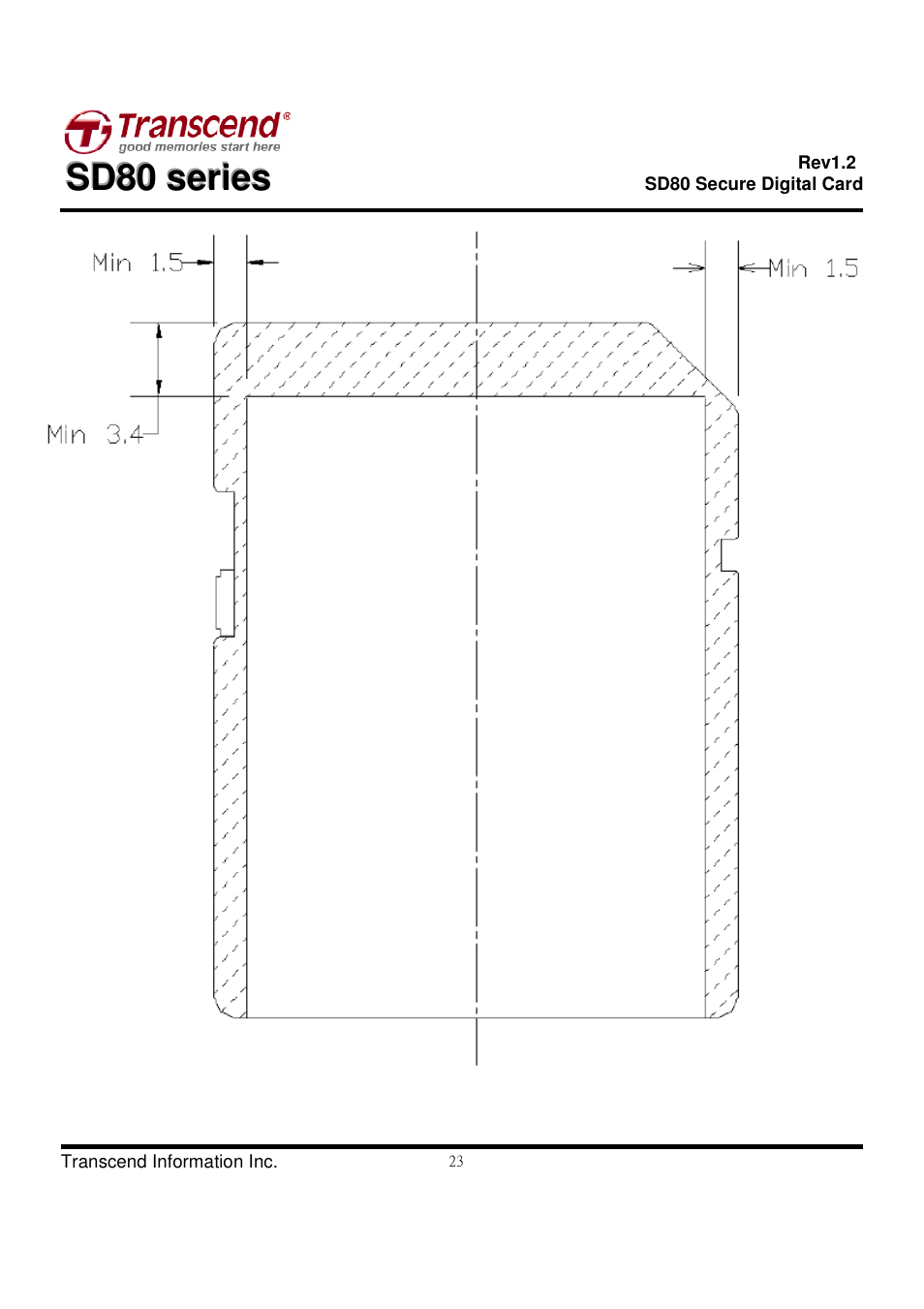 Transcend Information Secure Digital Card SD80 User Manual | Page 23 / 23