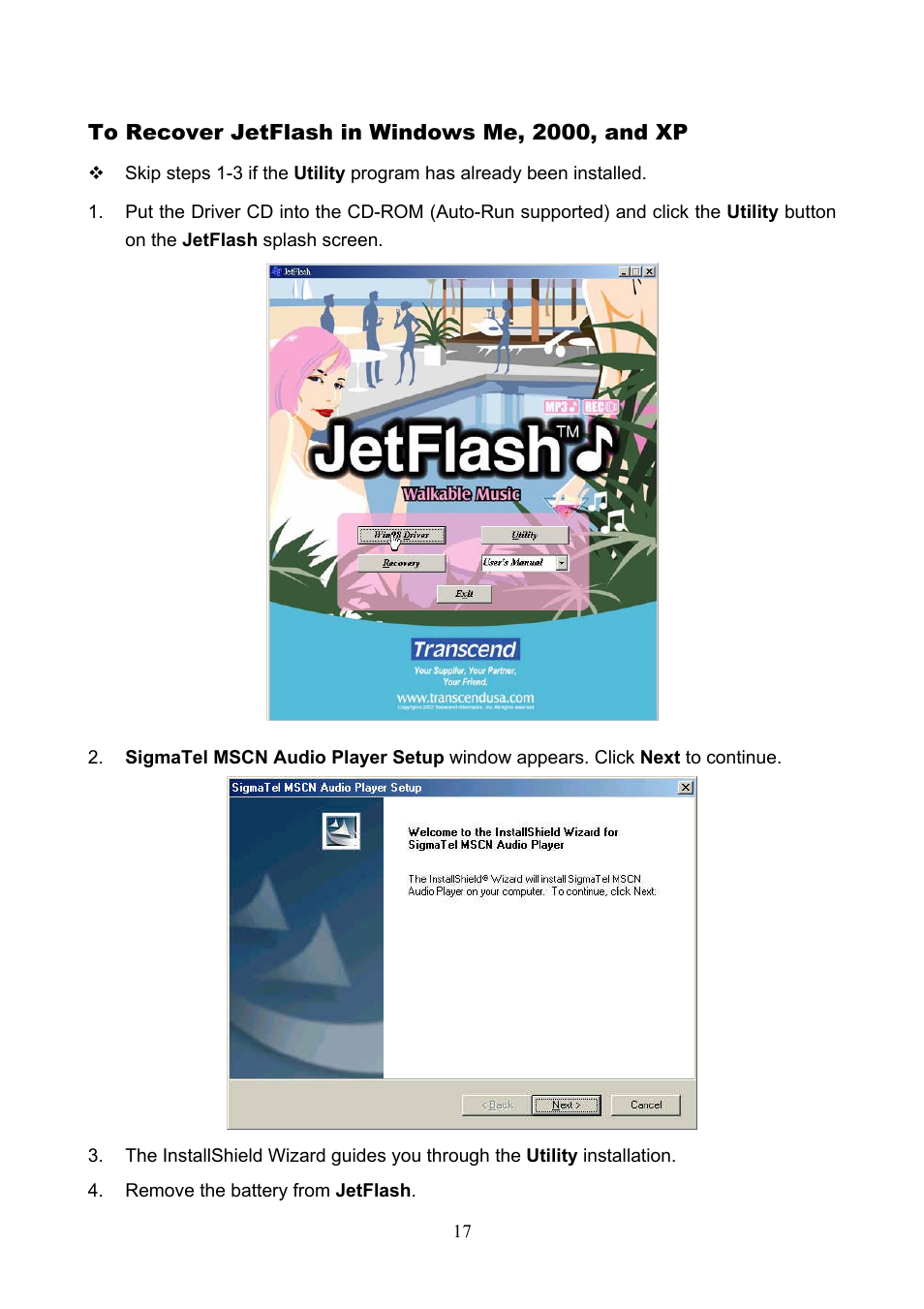 Transcend Information USB JetFlash User Manual | Page 20 / 30