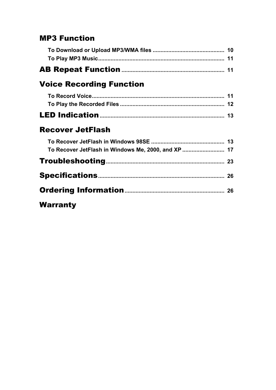 Transcend Information USB JetFlash User Manual | Page 3 / 30