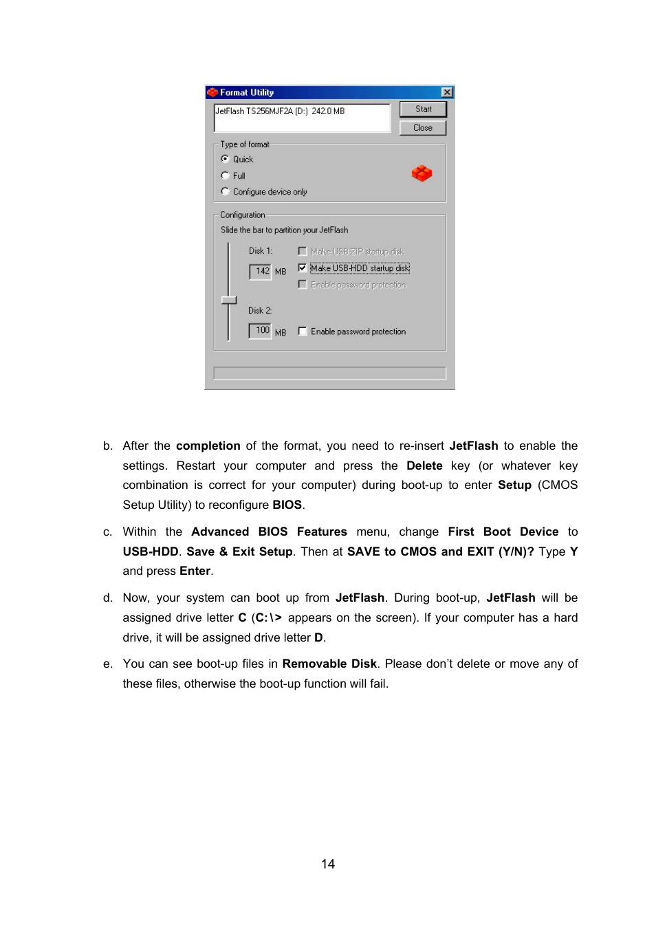 Transcend Information TS128M~8GJF2A User Manual | Page 16 / 25
