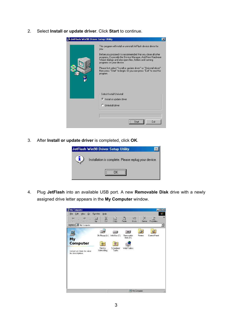 Transcend Information TS128M~8GJF2A User Manual | Page 5 / 25