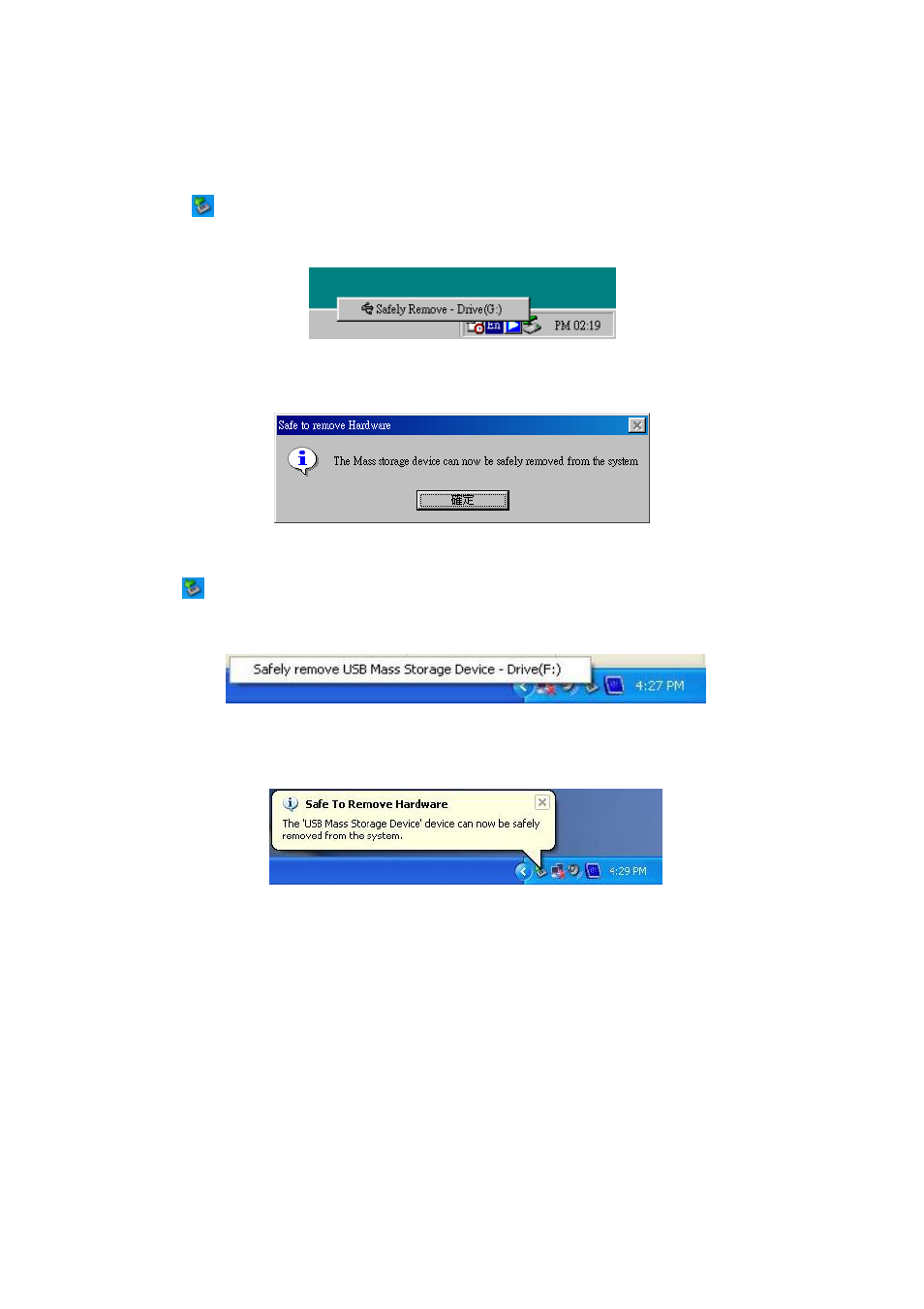 Safely remove your storejet, Remove the storejet, Otg in windows | 98se, Me, 2000, and xp, Otg in mac | Transcend Information StoreJetTM OTG User Manual | Page 20 / 24