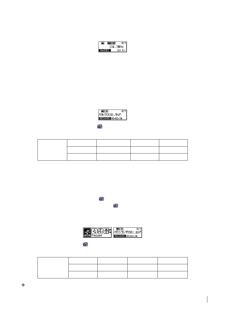Voice recording functions, Select a preset channel, Record an fm channel | Record a voice | Transcend Information Transcend T.sonic 510 User Manual | Page 15 / 31