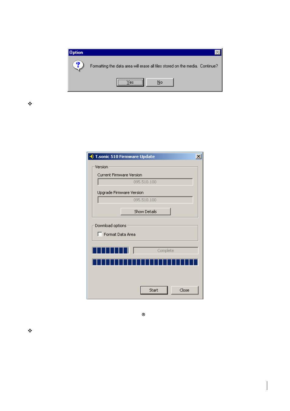 Recovering the t.sonic in windows, Me, 2000, and xp | Transcend Information Transcend T.sonic 510 User Manual | Page 23 / 31