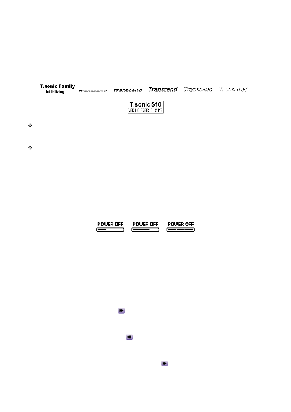 Basic operation | Transcend Information Transcend T.sonic 510 User Manual | Page 7 / 31