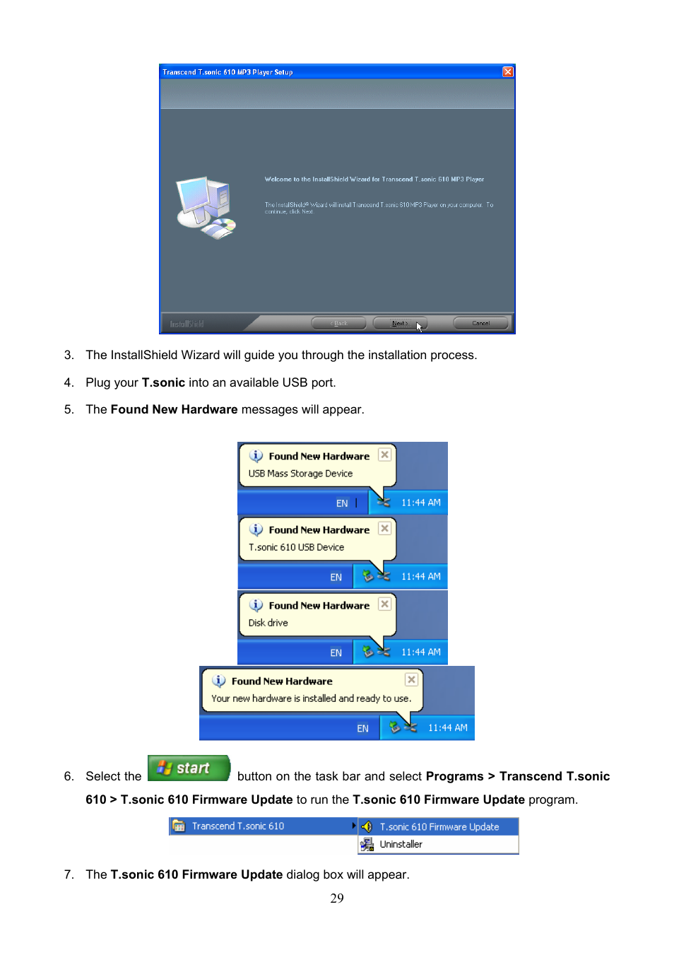 Transcend Information 610 User Manual | Page 32 / 40