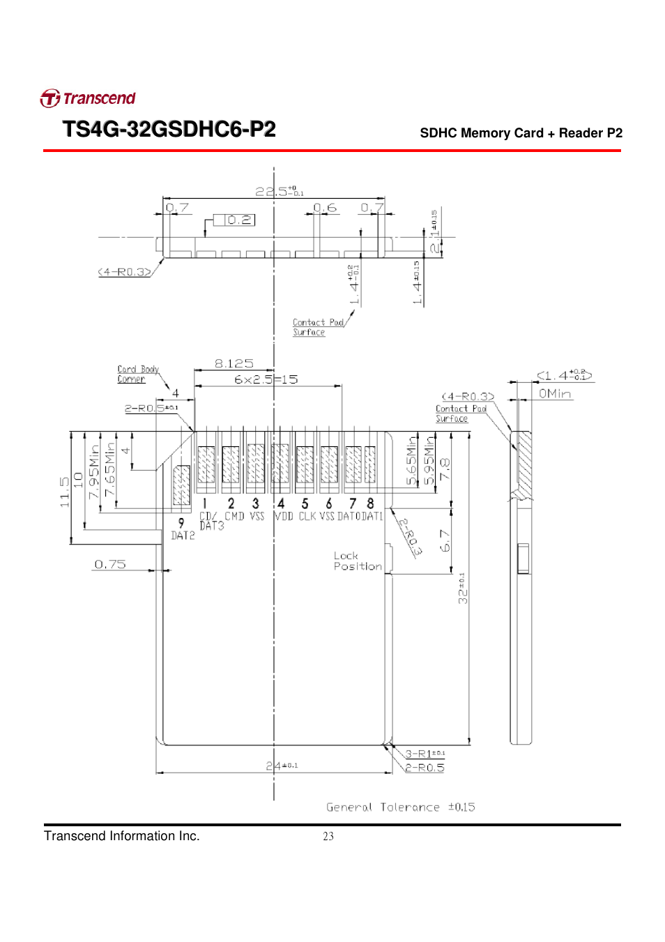Transcend Information TS4G-32GSDHC6-P2 User Manual | Page 23 / 27