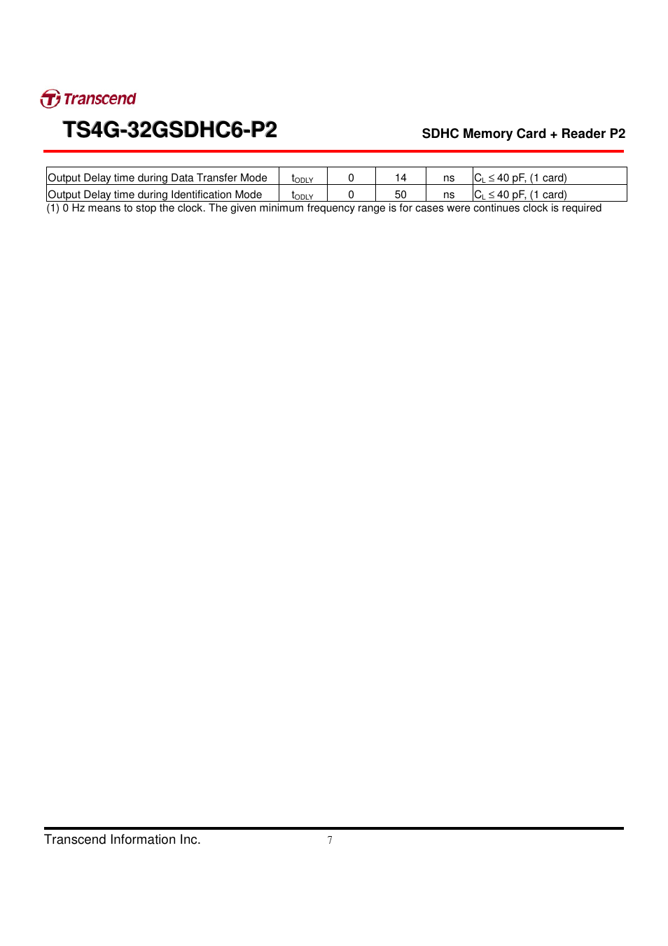 Transcend Information TS4G-32GSDHC6-P2 User Manual | Page 7 / 27