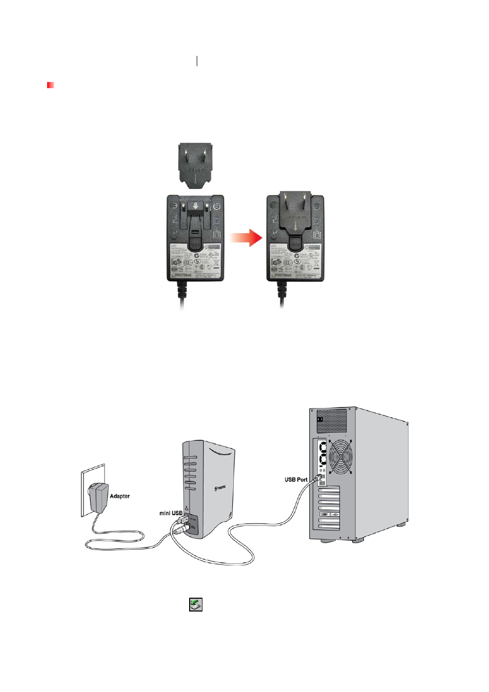 Connecting to a computer | Transcend Information StoreJet 35T User Manual | Page 8 / 26