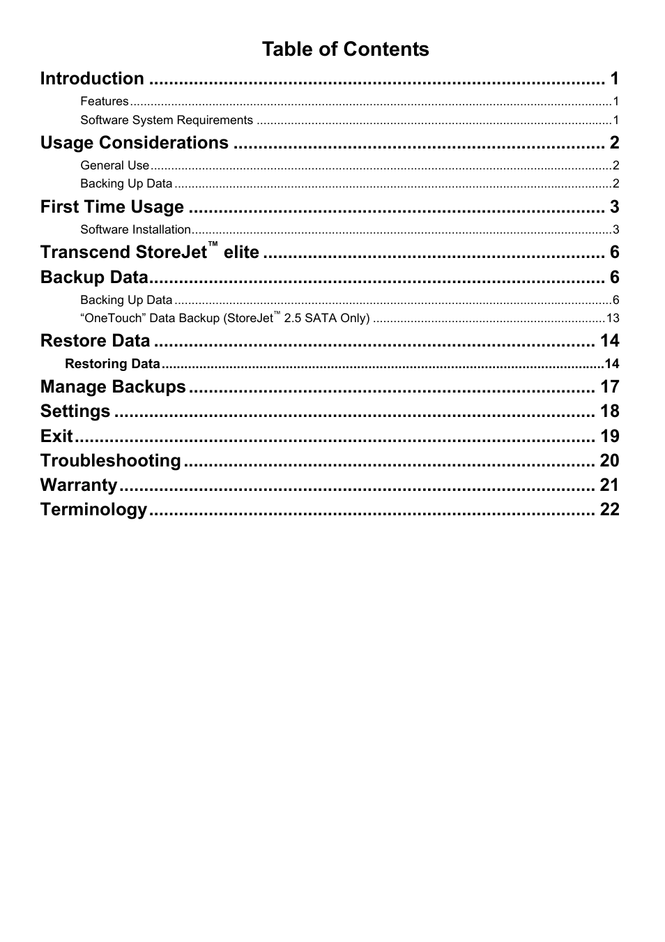 Transcend Information Computer Drive User Manual | Page 2 / 25