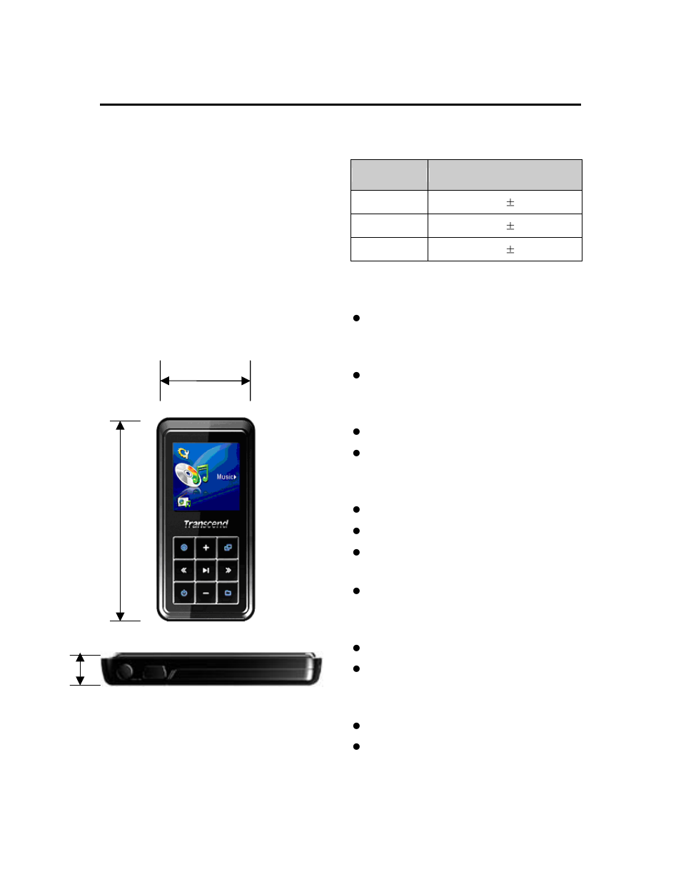 Transcend Information TS2G/4GMP820 User Manual | 4 pages