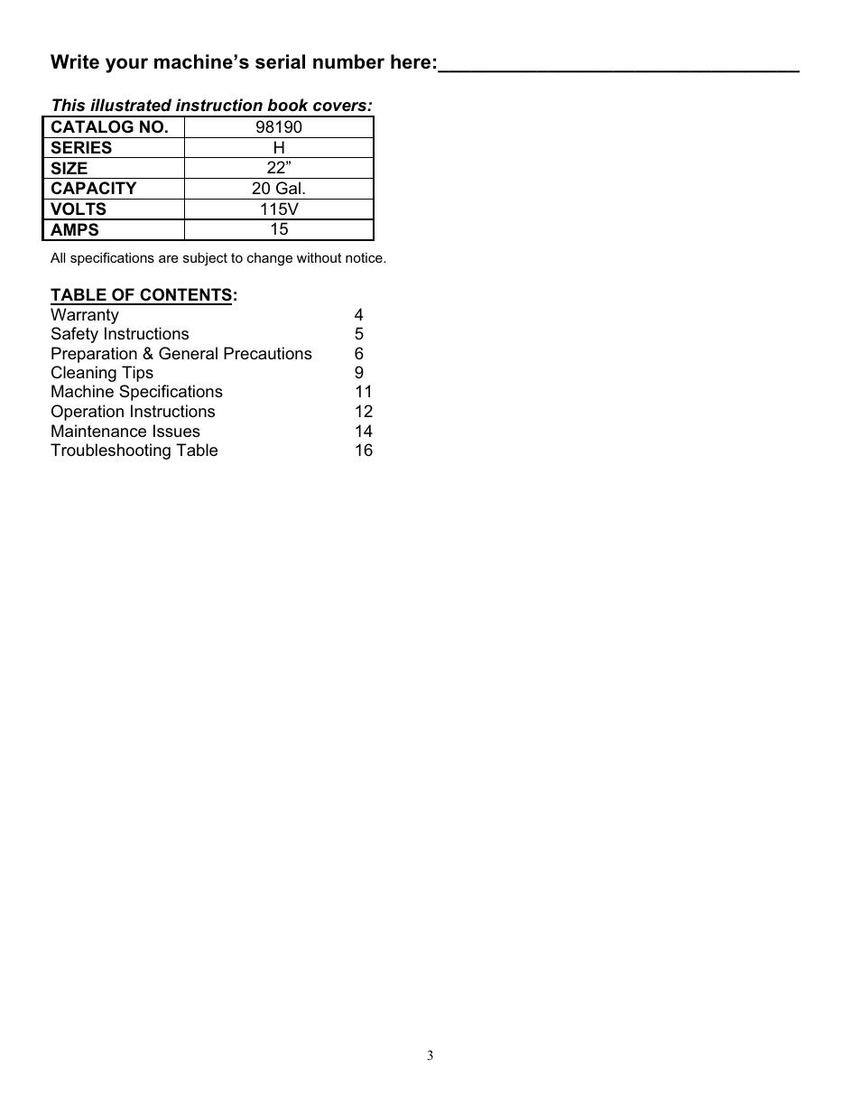 TORNADO 98190 User Manual | Page 3 / 16